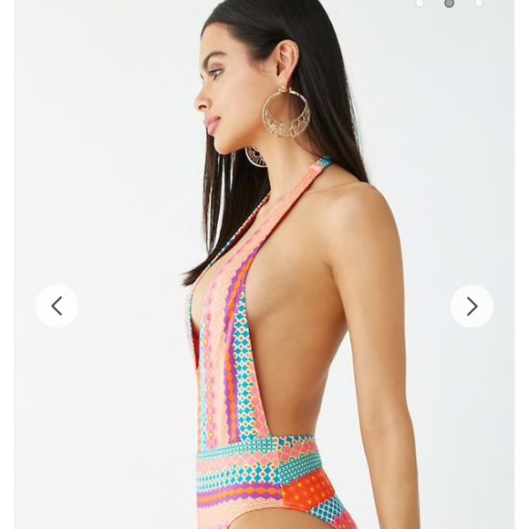 Plunging One Piece Swimsuit - Picture 4 of 6